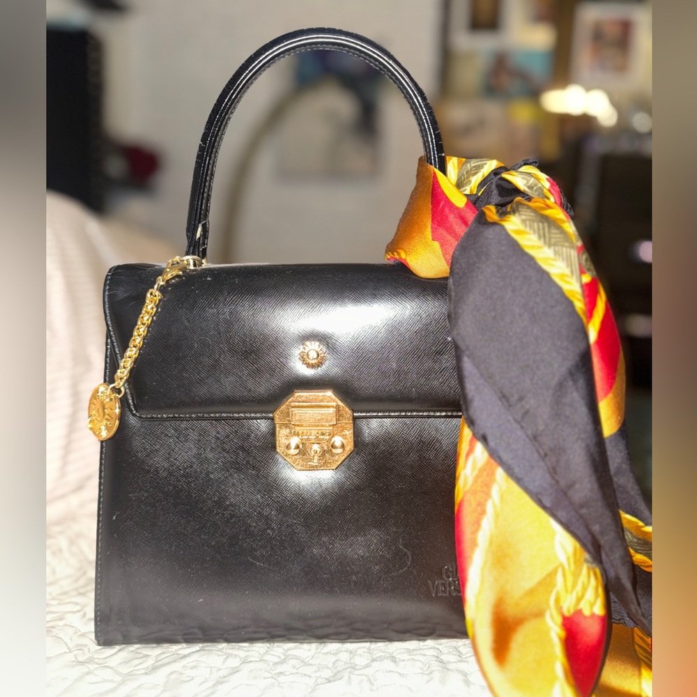 Versace handle bag with bonus Celine scarf